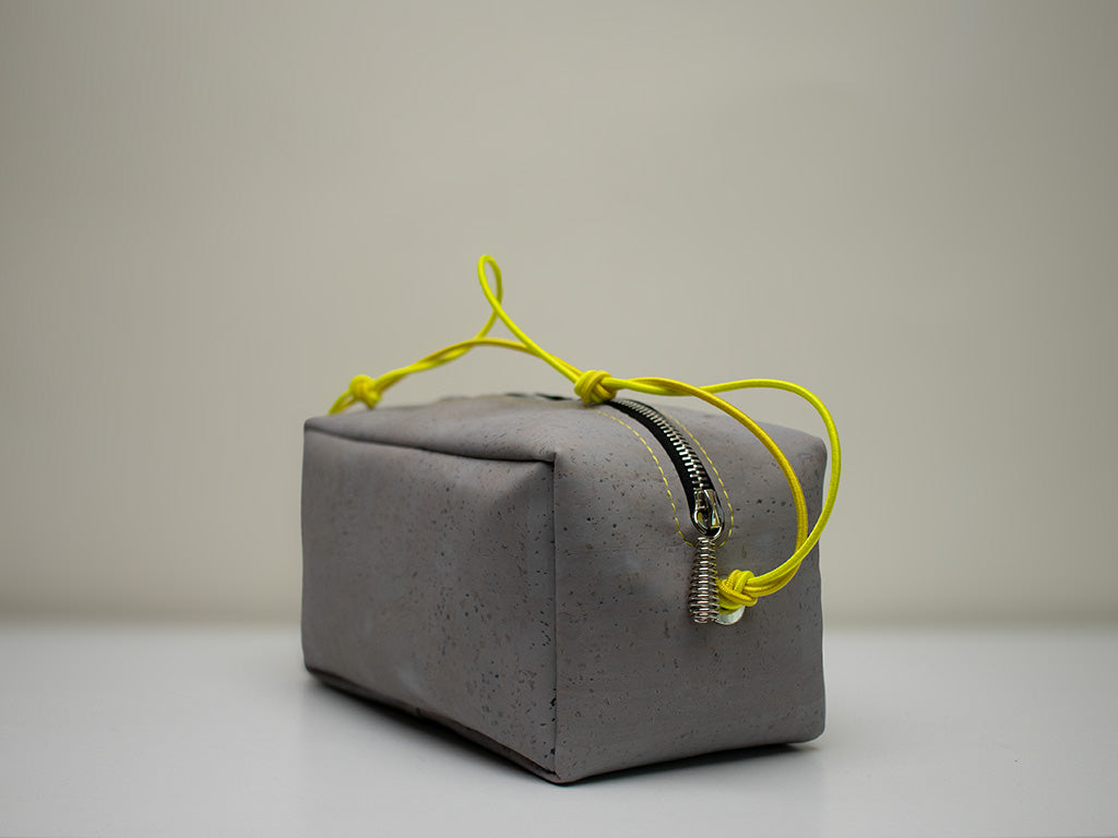 Concrete shock toiletry bag
